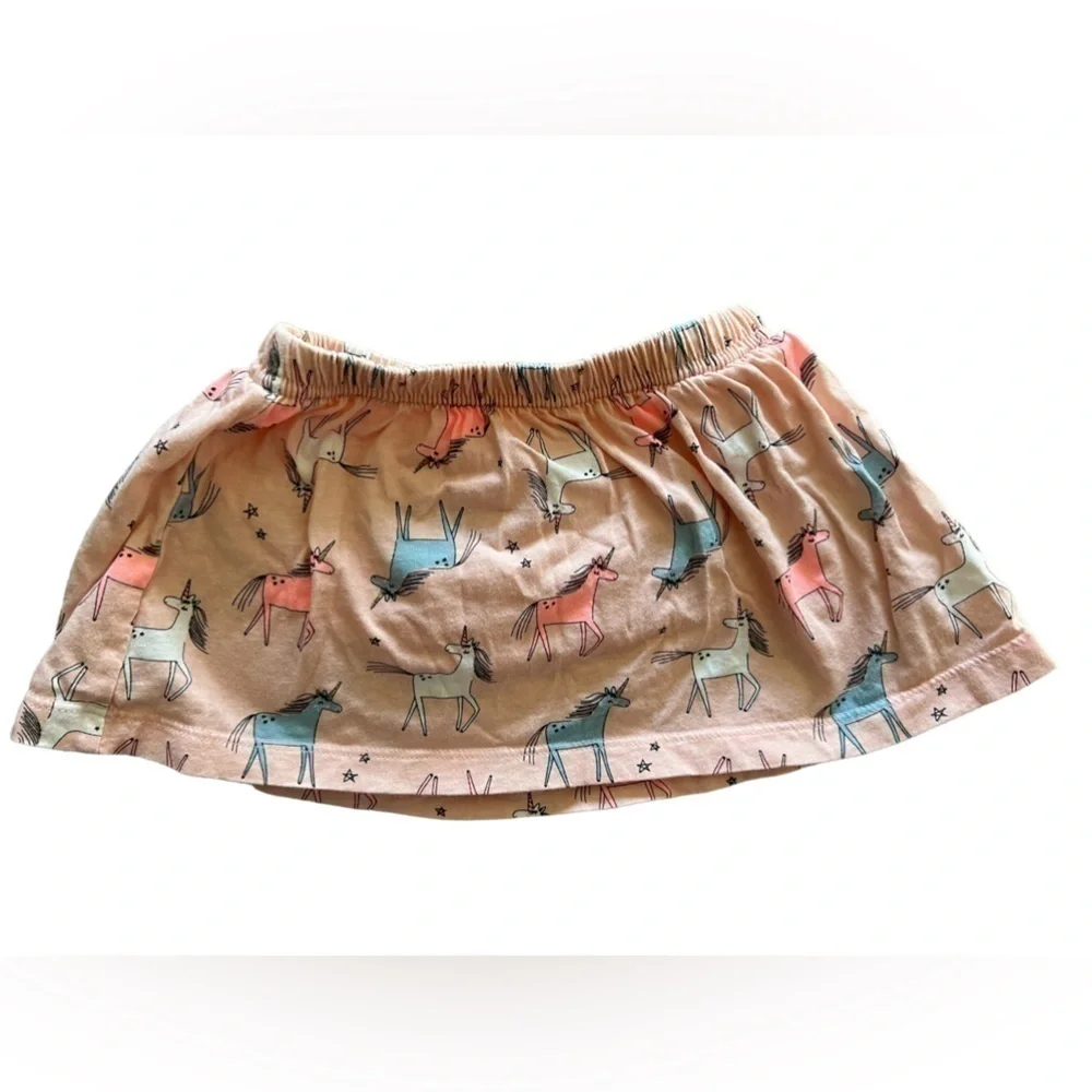 Carters 18-24 months pink unicorn skirt with attached undies